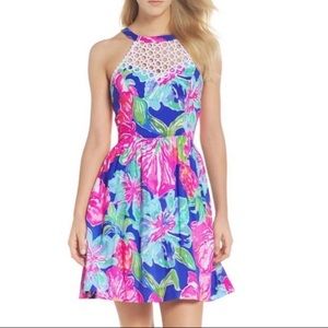 Lilly Pulitzer Kinley Dress Beckon Blue Jungle Utopia 00
